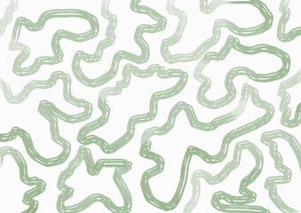 abstract green swirls background