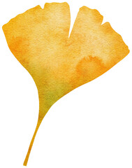 Watercolour autumn leaf. Bright watercolour leaf for web, greeting cards, wallpapers, decor and other.