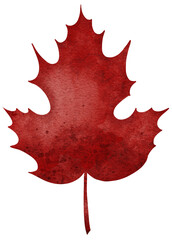 Watercolour autumn leaf. Bright watercolour leaf for web, greeting cards, wallpapers, decor and other.