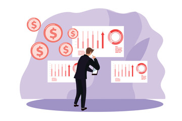 businessman holding a sign