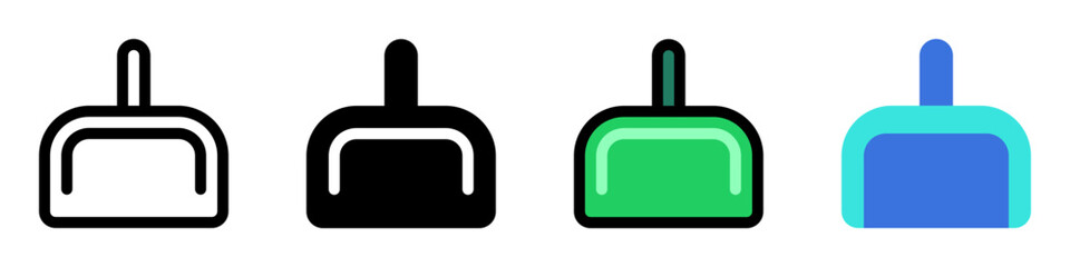Editable dustpan vector icon. Part of a big icon set family. Perfect for web and app interfaces, presentations, infographics, etc