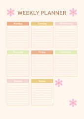 Weekly planner