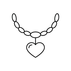 Necklace vector icon