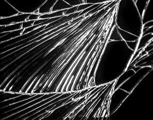 Obraz premium Broken black glass abstract background. Black cracked Touch Screen Phone display background. Texture for your project.