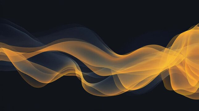 abstract gold smoke background. Virtual 4K video animation background with looping time lapse with very smooth graphics.