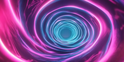 Fototapeta premium Abstract pink blue neon swirl