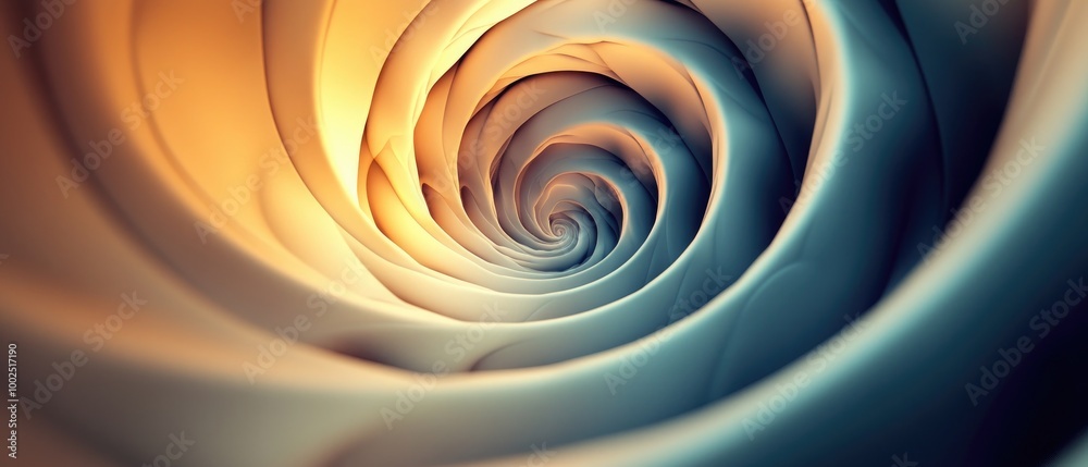 Wall mural abstract blurred background with a vintage geometric texture featuring a spiral design ideal for lab