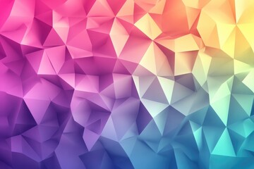 Obraz premium Stunning polygonal backdrop featuring a gradient color scheme presented in a 2D cartoon illustration style