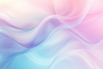 Abstract Decorative Design Featuring Waves and Curved Lines in a Blurred Pastel Color Smoke Gradient Ideal for Graphic Wallpapers Book Covers and Banners 2D Cartoon Illustration