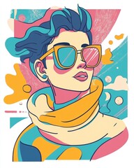 Charming cartoon style illustration featuring a motivational phrase Colorful 2D graphic design ideal for apparel