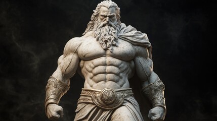 Fototapeta premium Majestic titan figure representing strength and power