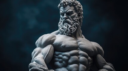 Majestic titan figure representing strength and power