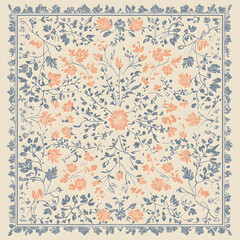 Naklejka premium Hand-drawn 2D Doodle Tile and Carpet Patterns with White Borders – Geometric, Floral, and Abstract Designs