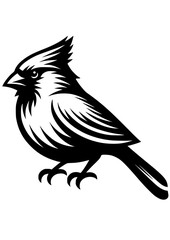 Obraz premium Christmas Cardinal Bird SVG, Winter SVG, American Bird SVG, Red Cardinal SVG, Cardinal on branch SVG, Cardinal Bird Silhouette, Cardinal Bird Design, Cut file for Cricut SVG, JPG, PNG