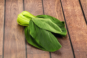 Raw asian Pak Choy salad
