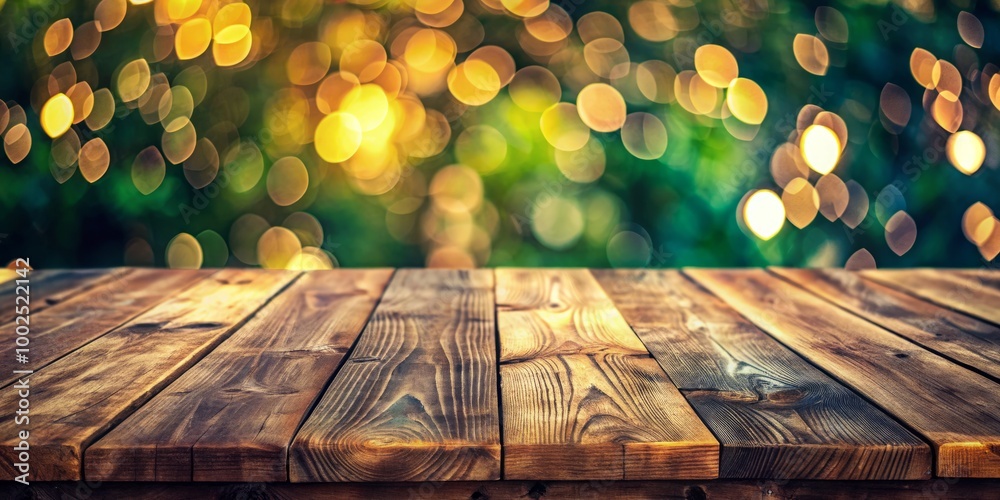 Wall mural vintage wooden table top background, perfect for adding rustic texture and charm to your design proj