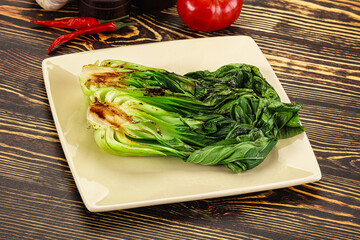 Asian grilled Pak Choy salad