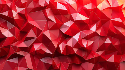Naklejka premium Abstract red polygonal background with a textured and rough surface.