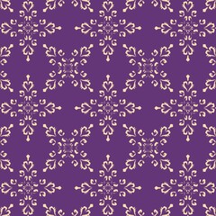 Luxury Thai pattern soft purple background vector illustration. Lai Thai element pattern. Lavender colorthai fabric modern design pattern on blue background vector