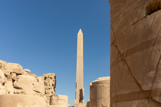 Explore the oldest obelisk in the world, erected by Pharaoh Tutmosis I in ancient Thebes, now Luxor. This towering monument offers a glimpse into Egypt's rich history.
