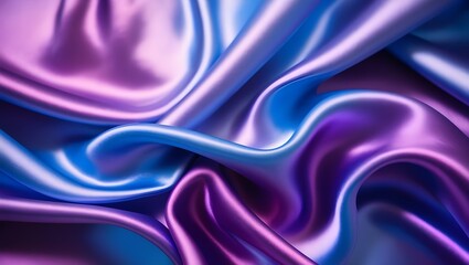 Obraz premium Flying Colorful Silk Fabric, Waving Satin Cloth Isolated on Transparent PNG Background, Generative AI