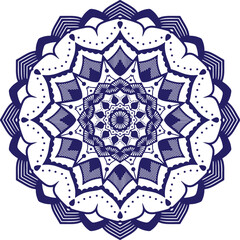 Mandala. Ethnic decorative element. Hand drawn backdrop. Islam, Arabic, Indian, ottoman motifs. Boho style. Template for coloring page.