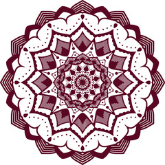 Mandala. Ethnic decorative element. Hand drawn backdrop. Islam, Arabic, Indian, ottoman motifs. Boho style. Template for coloring page.