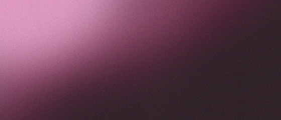 Light pink white illuminated spots on black, grainy color gradient background, noise texture effect
