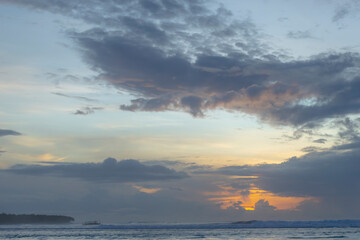 Blue sky over the sea