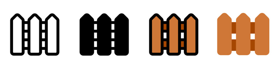 Editable fences vector icon. Property, real estate, construction, mortgage, interiors. Part of a big icon set family. Perfect for web and app interfaces, presentations, infographics, etc