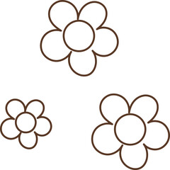 Groovy Christmas Outline flower