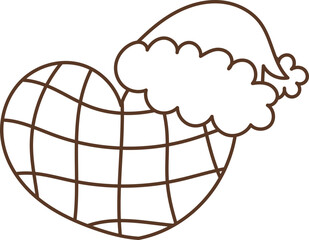 Groovy Christmas Outline Socks