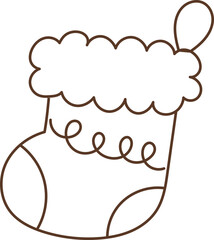 Groovy Christmas Outline Socks