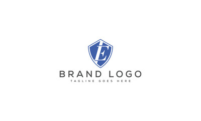 letter E logo design vector template design for brand.
