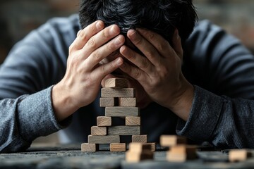 A business struggling with a failed marketing campaign, showing the risks of poor strategy