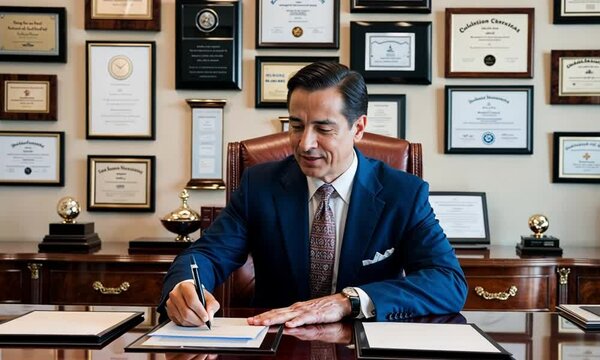 businessman working in office