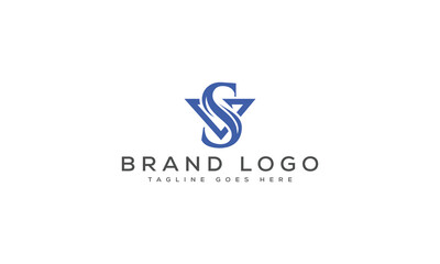 letter SV logo design vector template design for brand.