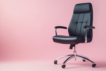 Fototapeta premium Brown leather recliner chair .