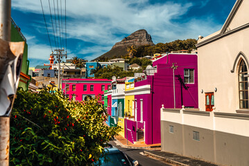 Obraz premium Cape Town Colorful Bo-Kaap Homes 