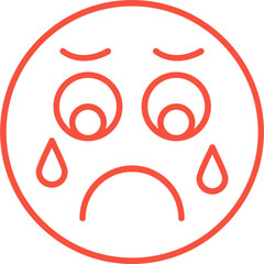 Sad Vector Icon Design