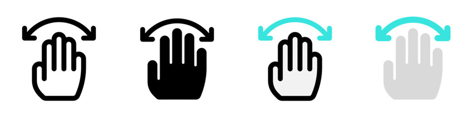 Editable hand swipe vector icon. Part of a big icon set family. Perfect for web and app interfaces, presentations, infographics, etc