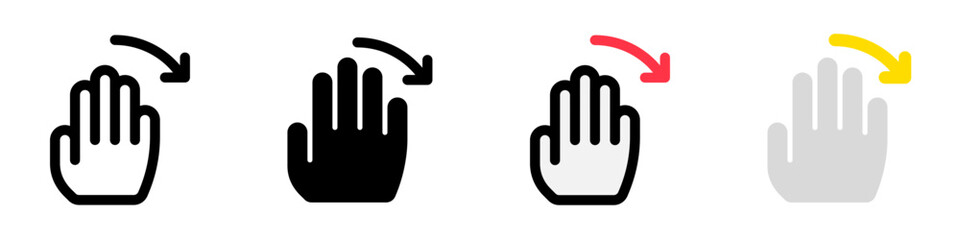 Editable hand swipe left vector icon. Part of a big icon set family. Perfect for web and app interfaces, presentations, infographics, etc