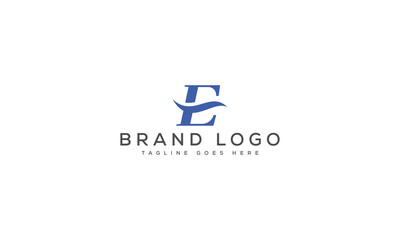 letter E logo design vector template design for brand.