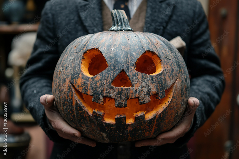 Canvas Prints halloween festive event at school with decorations made generative ai