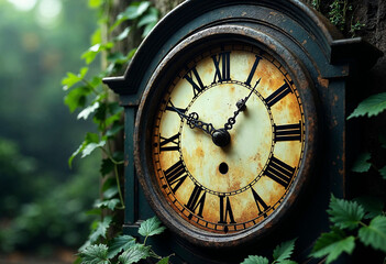 Fototapeta premium old clock on the wall