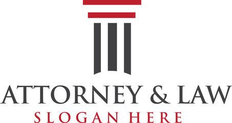 Attorney and law logo design editable vector file