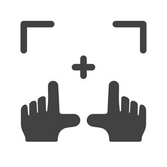 Hand Actions Glyph illustration