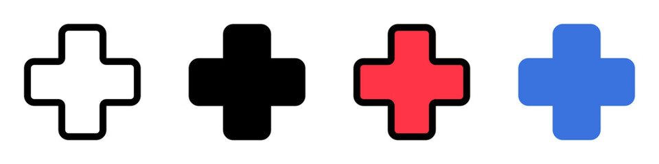 Editable cross vector icon. Part of a big icon set family. Perfect for web and app interfaces, presentations, infographics, etc