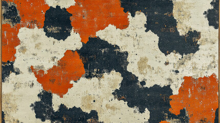 Abstract cow print art with western aesthetic elements for creative design projects