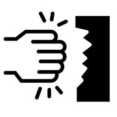 Punching Wall Icon